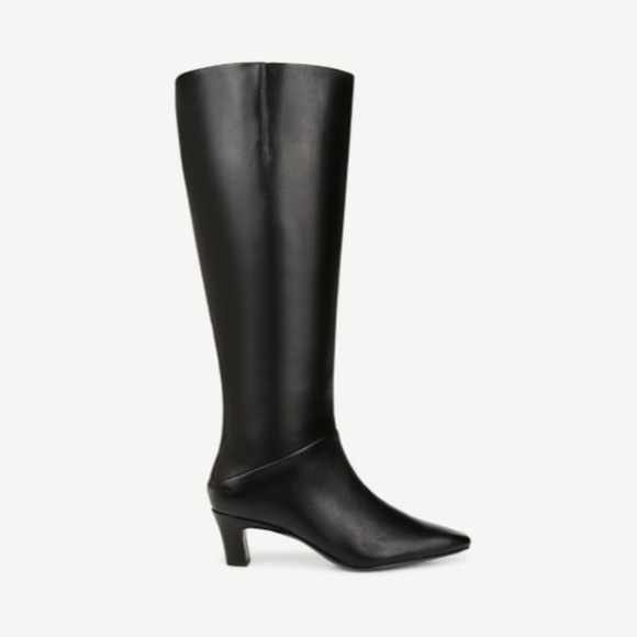 Franco Sarto Andria Knee Hight Boot In Black Leather (WIDE CALF) - Picture 1 of 10